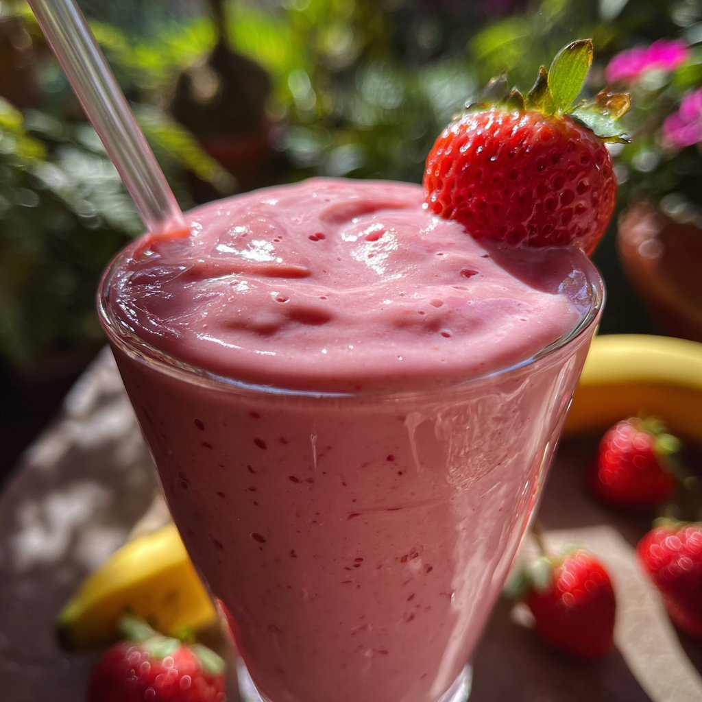Strawberry Banana Protein Smoothie