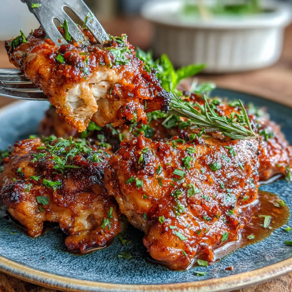 Spicy Harissa Chicken Thighs