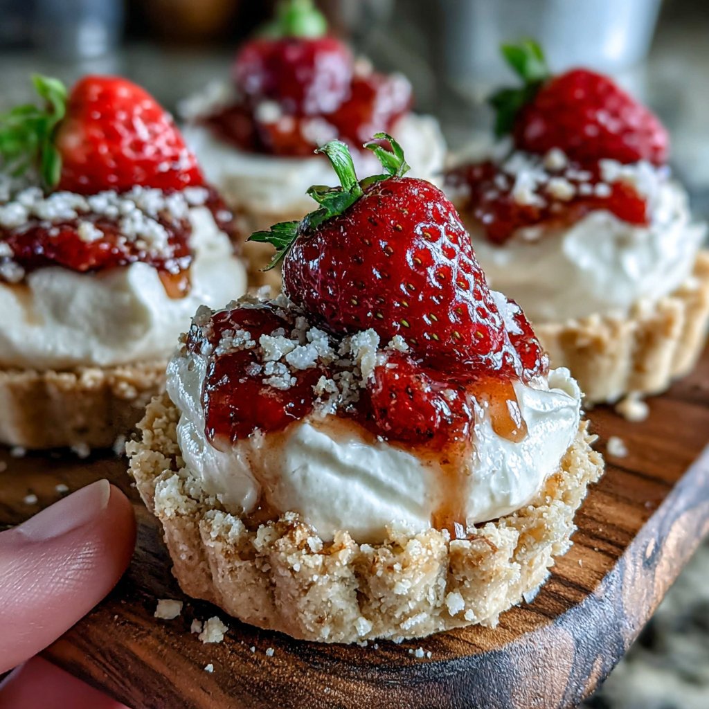 Strawberry Whipped Cream Tarts
