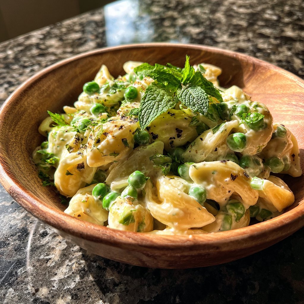 Sweet Pea and Mint Pasta