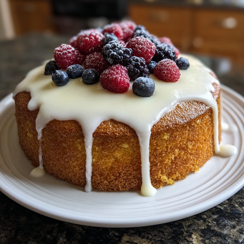 Dessert Vanilla Sponge Cake